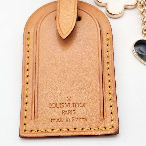 Authentic Louis Vuitton Luggage Tag with Unbranded Keycharm, Keychain - Picture 7 of 10